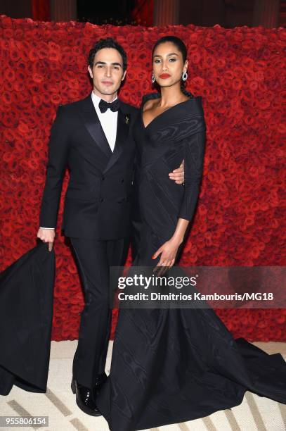 Zac Posen and Imaan Hammam attend the Heavenly Bodies: Fashion & The Catholic Imagination Costume Institute Gala at The Metropolitan Museum of Art on...