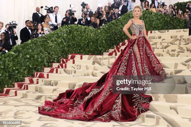 Blake Lively attends "Heavenly Bodies: Fashion & the Catholic Imagination", the 2018 Costume Institute Benefit at Metropolitan Museum of Art on May...