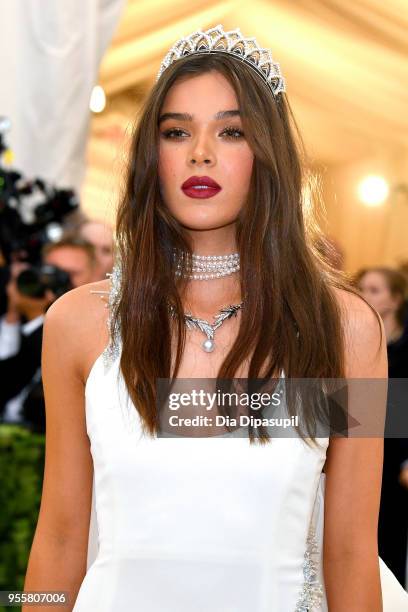 Hailee Steinfeld attends the Heavenly Bodies: Fashion & The Catholic Imagination Costume Institute Gala at The Metropolitan Museum of Art on May 7,...