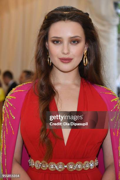 Katherine Langford attends the Heavenly Bodies: Fashion & The Catholic Imagination Costume Institute Gala at The Metropolitan Museum of Art on May 7,...