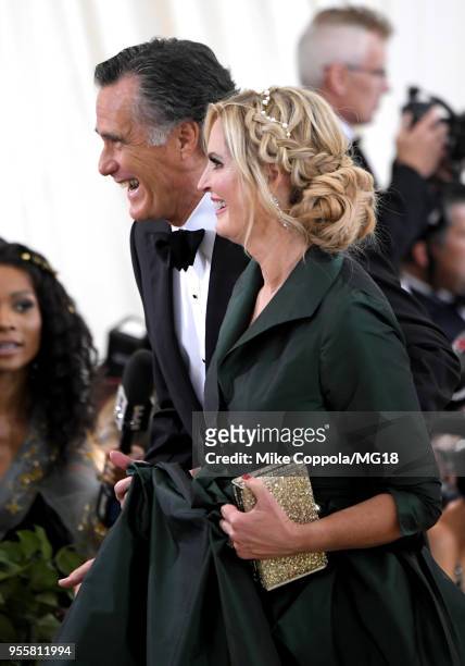 Mitt Romney and Ann Romney attend the Heavenly Bodies: Fashion & The Catholic Imagination Costume Institute Gala at The Metropolitan Museum of Art on...