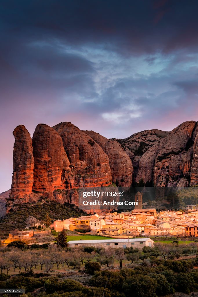 Aguero village, Huesca, Aragon, Spain