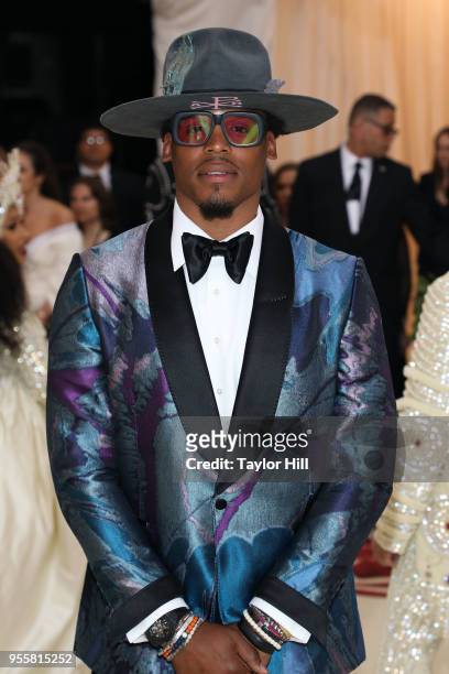 Cam Newton attends "Heavenly Bodies: Fashion & the Catholic Imagination", the 2018 Costume Institute Benefit at Metropolitan Museum of Art on May 7,...