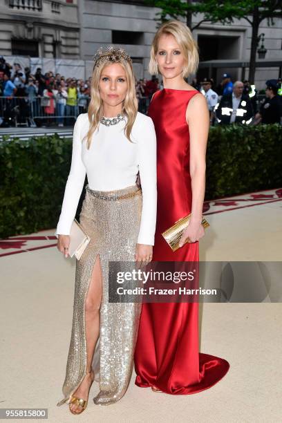 Sienna Miller and Savannah Miller attend the Heavenly Bodies: Fashion & The Catholic Imagination Costume Institute Gala at The Metropolitan Museum of...