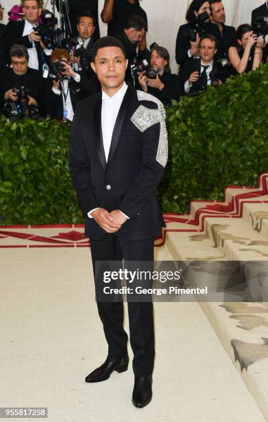 Trevor Noah attends the Heavenly Bodies: Fashion & The Catholic Imagination Costume Institute Gala at the Metropolitan Museum of Art on May 7, 2018...