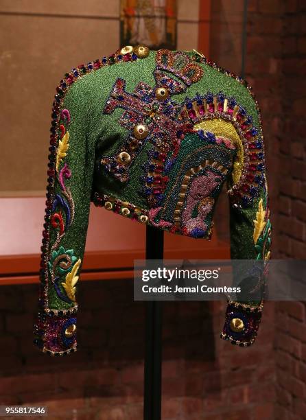 Fashion on display during the Heavenly Bodies: Fashion & The Catholic Imagination Costume Institute Gala Press Preview at The Metropolitan Museum of...