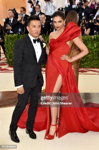 Prabal Gurung and Deepika Padukon attends the Heavenly Bodies: Fashion & The Catholic Imagination Costume Institute Gala at The Metropolitan Museum...