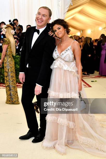 Stuart Vevers and Selena Gomez attends the Heavenly Bodies: Fashion & The Catholic Imagination Costume Institute Gala at The Metropolitan Museum of...