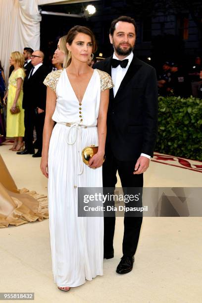 Keri Russell and Matthew Rhys attend the Heavenly Bodies: Fashion & The Catholic Imagination Costume Institute Gala at The Metropolitan Museum of Art...