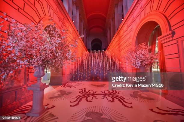 An interior view of the Heavenly Bodies: Fashion & The Catholic Imagination Costume Institute Gala at The Metropolitan Museum of Art on May 7, 2018...