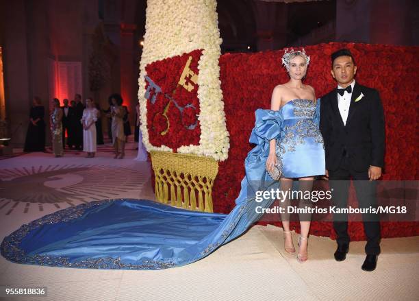 Diane Kruger and Prabal Gurung attend the Heavenly Bodies: Fashion & The Catholic Imagination Costume Institute Gala at The Metropolitan Museum of...