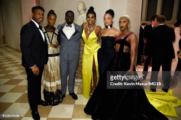 John Boyega, Letitia Wright, Daniel Kaluuya, Gabrielle Union, Tessa Thompson and Cynthia Erivo attends the Heavenly Bodies: Fashion & The Catholic...