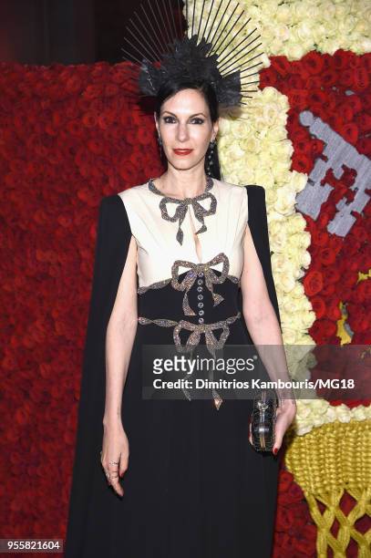 Jill Kargman attends the Heavenly Bodies: Fashion & The Catholic Imagination Costume Institute Gala at The Metropolitan Museum of Art on May 7, 2018...