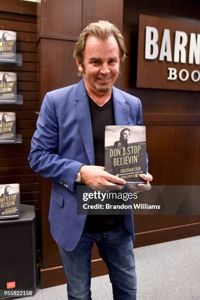 Musician / songwriter Jonathan Cain speaks during the signing of his new book, "Don't Stop Believing" at Barnes & Noble at The Grove on May 7, 2018...