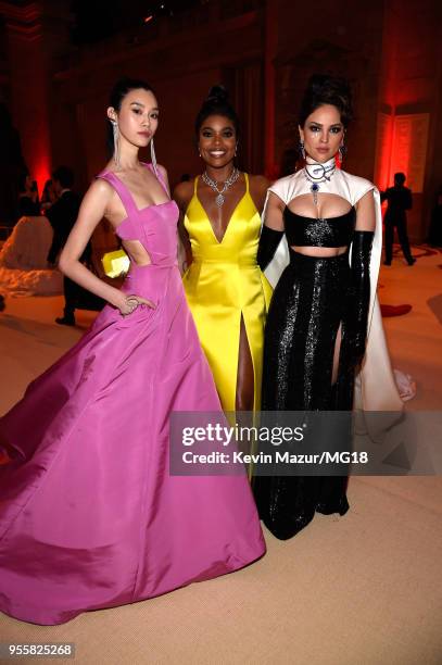 Ming Xi, Gabrielle Union and Eiza Gonzalez attend the Heavenly Bodies: Fashion & The Catholic Imagination Costume Institute Gala at The Metropolitan...