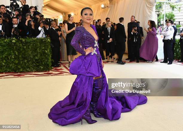 Nichapat Suphap attends the Heavenly Bodies: Fashion & The Catholic Imagination Costume Institute Gala at The Metropolitan Museum of Art on May 7,...