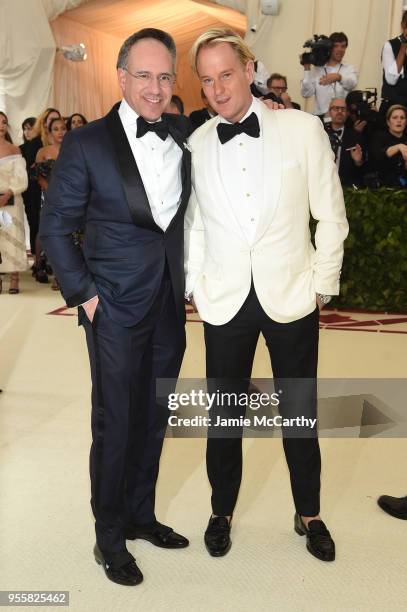 Daniel Benedict and Andrew Safir attend the Heavenly Bodies: Fashion & The Catholic Imagination Costume Institute Gala at The Metropolitan Museum of...