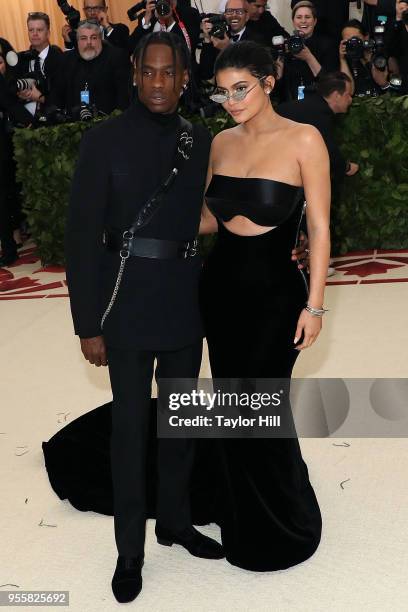 Travis Scott and Kylie Jenner attend "Heavenly Bodies: Fashion & the Catholic Imagination", the 2018 Costume Institute Benefit at Metropolitan Museum...