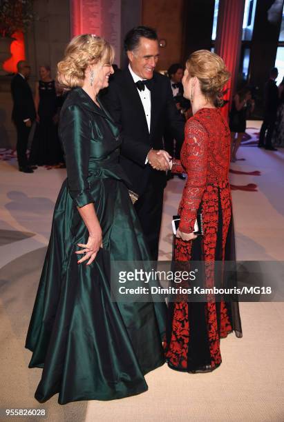 Ann Romney and Mitt Romney attend the Heavenly Bodies: Fashion & The Catholic Imagination Costume Institute Gala at The Metropolitan Museum of Art on...