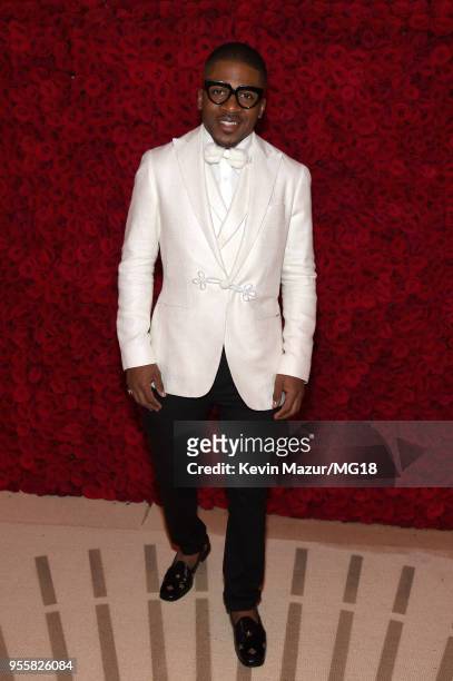 Romeo Hunte attends the Heavenly Bodies: Fashion & The Catholic Imagination Costume Institute Gala at The Metropolitan Museum of Art on May 7, 2018...