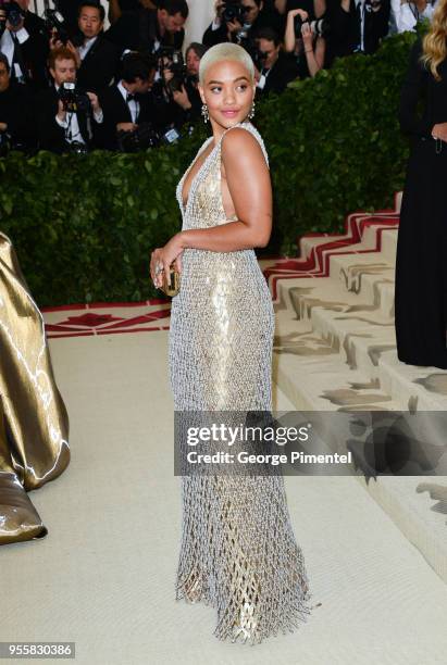 Kiersey Clemons attends the Heavenly Bodies: Fashion & The Catholic Imagination Costume Institute Gala at the Metropolitan Museum of Art on May 7,...