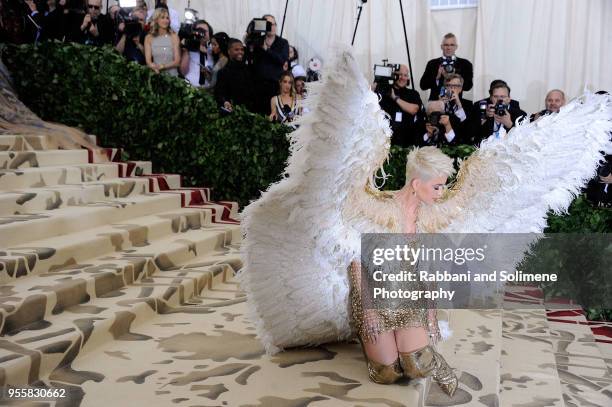 Katy Perry attends Heavenly Bodies: Fashion & The Catholic Imagination Costume Institute Gala at the Metropolitan Museum of Art in New York City.