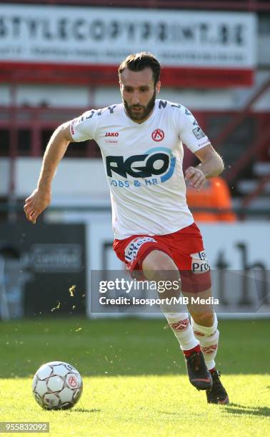 Kortrijk , Belgium / Kv Kortrijk v Zulte Waregem / "nIdir OUALI"nFootball Jupiler Pro League 2017 - 2018 Play-Off 2 A Matchday 7 / "nPicture by...