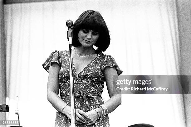 Linda Ronstadt performs live at The Greek Theatre in 1976 in Berkeley, California.