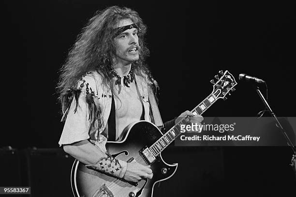 Ted Nugent performs live at The Winterland Ballroom in 1976 in San Francisco, California.