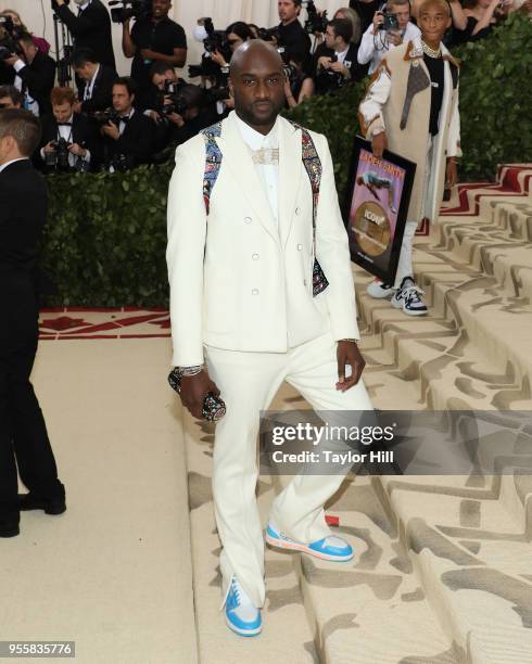 Virgil Abloh attends "Heavenly Bodies: Fashion & the Catholic Imagination", the 2018 Costume Institute Benefit at Metropolitan Museum of Art on May...