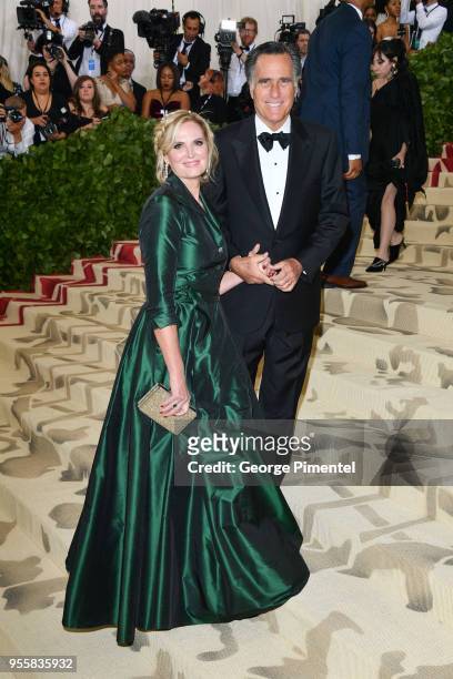 Ann Romney and Mitt Romney attend the Heavenly Bodies: Fashion & The Catholic Imagination Costume Institute Gala at the Metropolitan Museum of Art on...