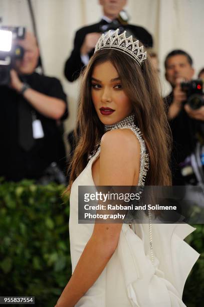 Hailee Steinfeld attends Heavenly Bodies: Fashion & The Catholic Imagination Costume Institute Gala at the Metropolitan Museum of Art in New York...
