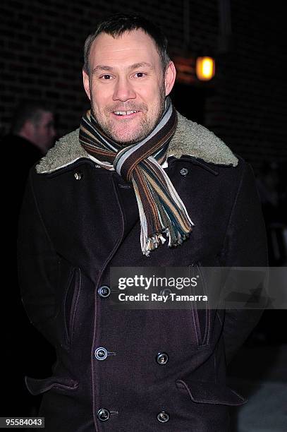 Musician David Gray visits the "Late Show With David Letterman" at the Ed Sullivan Theater on January 4, 2010 in New York City.