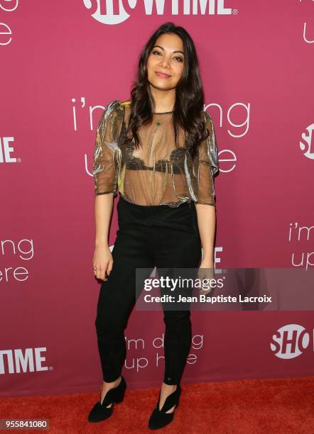 Ginger Gonzaga attends the premiere of Showtime's "I'm Dying Up Here" Season 2 on May 067, 2018 in Hollywood, California.