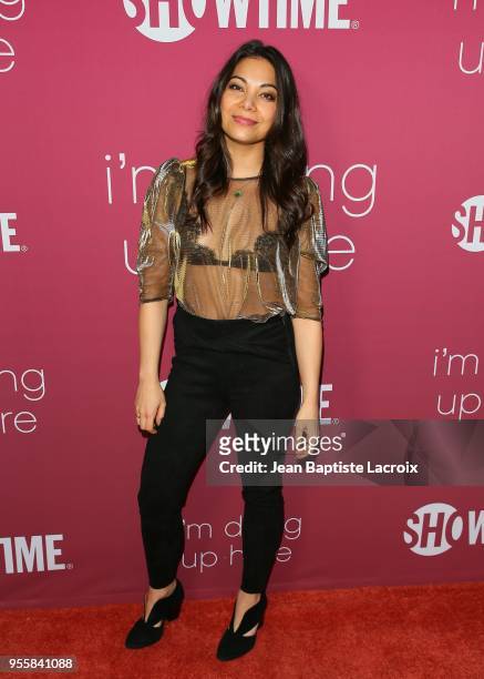 Ginger Gonzaga attends the premiere of Showtime's "I'm Dying Up Here" Season 2 on May 067, 2018 in Hollywood, California.