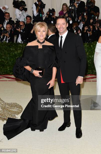 Deborra-lee Furness and Hugh Jackman attend the Heavenly Bodies: Fashion & The Catholic Imagination Costume Institute Gala at Metropolitan Museum of...