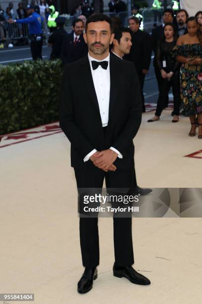 Riccardo Tisci attends "Heavenly Bodies: Fashion & the Catholic Imagination", the 2018 Costume Institute Benefit at Metropolitan Museum of Art on May...