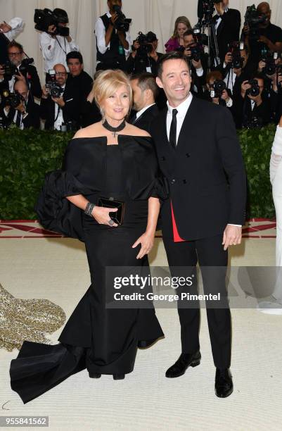 Deborra-lee Furness and Hugh Jackman attend the Heavenly Bodies: Fashion & The Catholic Imagination Costume Institute Gala at Metropolitan Museum of...