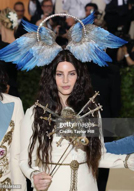 Lana Del Rey attends "Heavenly Bodies: Fashion & the Catholic Imagination", the 2018 Costume Institute Benefit at Metropolitan Museum of Art on May...