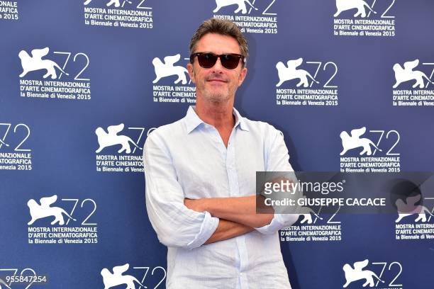 In this photo taken on September 2, 2015 member of the jury "Venezia 72" Polish director Pawel Pawlikowski poses during a photocall on the opening...