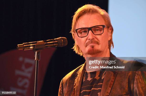 Nik P. Performs on stage during the Pro Juventute Charity Fashion Show on May 7, 2018 in Vienna, Austria.