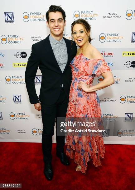 Kyle Selig and Erika Henningsen attend Family Equality Council's 'Night At The Pier' at Pier 60 on May 7, 2018 in New York City.