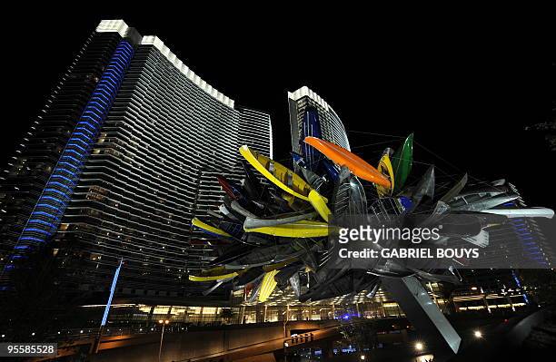The CityCenter, a 67-acre, USD 9 billion mixed-use urban development center on the Las Vegas Strip is seen on December 15, 2009 in Las Vegas, Nevada,...