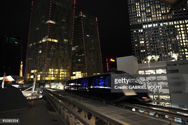 The CityCenter, a 67-acre, USD 9 billion mixed-use urban development center on the Las Vegas Strip is seen on December 15, 2009 in Las Vegas, Nevada,...