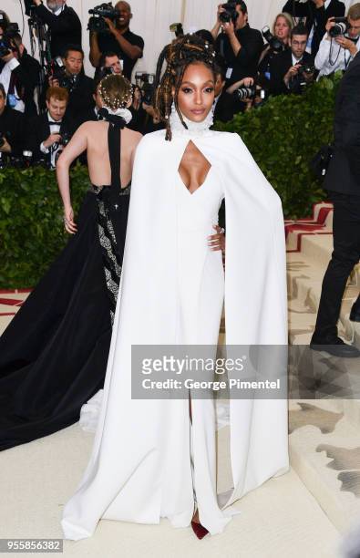 Jourdan Dunn attends the Heavenly Bodies: Fashion & The Catholic Imagination Costume Institute Gala at the Metropolitan Museum of Art on May 7, 2018...