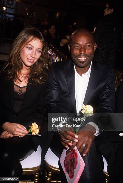 Actress Laura Smet and Jimmy Jean Louis attend the Christian Lacroix: Paris Fashion Week Haute Couture S/S 2009 at the Centre Georges Pompidou pn...