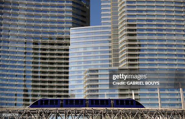 View of the CityCenter, a mixed-use urban development center on the Las Vegas Strip on December 16, 2009. Even by the over-the-top standards that...