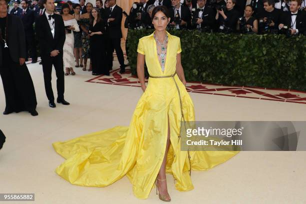 Lily Aldridge attends "Heavenly Bodies: Fashion & the Catholic Imagination", the 2018 Costume Institute Benefit at Metropolitan Museum of Art on May...