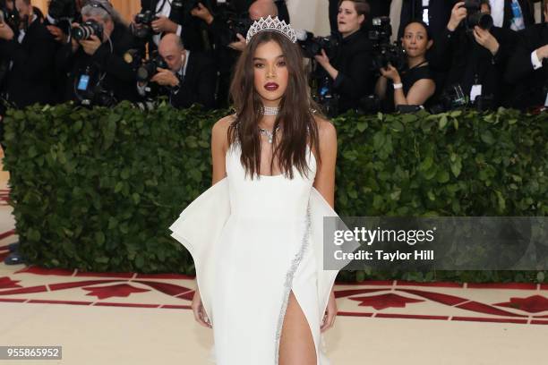 Hailee Steinfeld attends "Heavenly Bodies: Fashion & the Catholic Imagination", the 2018 Costume Institute Benefit at Metropolitan Museum of Art on...