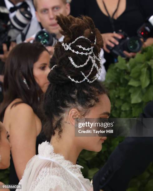 Sasha Lane attends "Heavenly Bodies: Fashion & the Catholic Imagination", the 2018 Costume Institute Benefit at Metropolitan Museum of Art on May 7,...